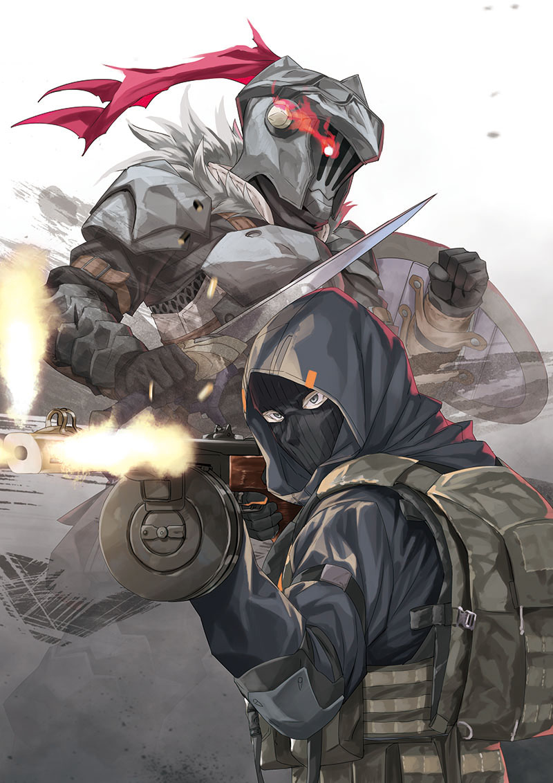 goblin slayer and danila kuragin (goblin slayer! and 1 more) drawn by kannatsuki_noboru