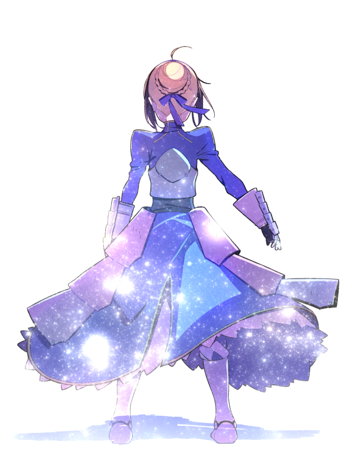 artoria pendragon and saber (fate and 1 more) drawn by 87banana