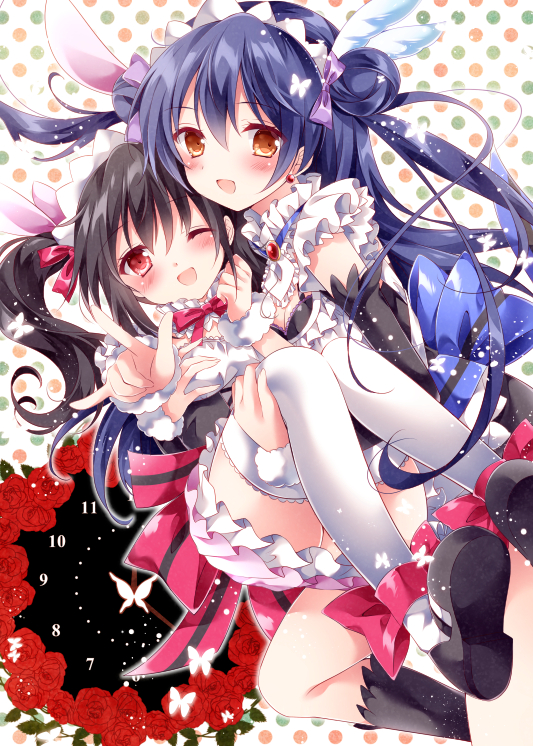 sonoda umi and yazawa nico (love live! and 1 more) drawn by nogi_takayoshi