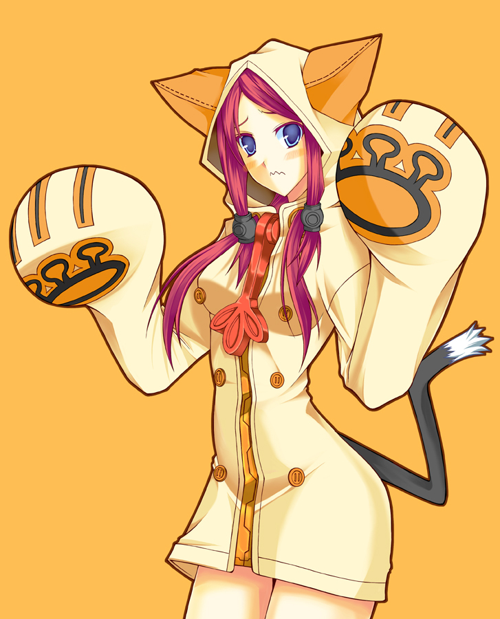 taokaka and tsubaki yayoi (blazblue) drawn by hoshi_(ho4_no)