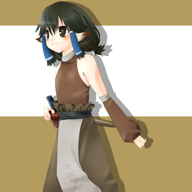 aruruu and oboro (utawarerumono) drawn by ama_(pen_jp)