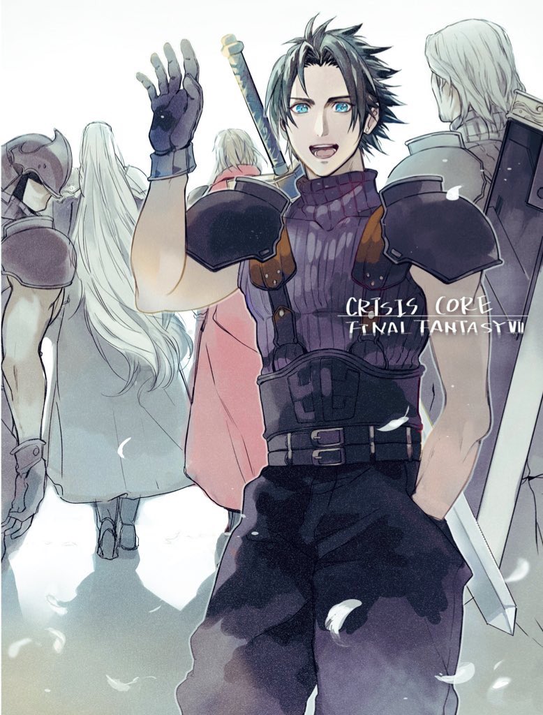sephiroth, zack fair, genesis rhapsodos, angeal hewley, and kunsel (final fantasy and 2 more) drawn by 2b_fff