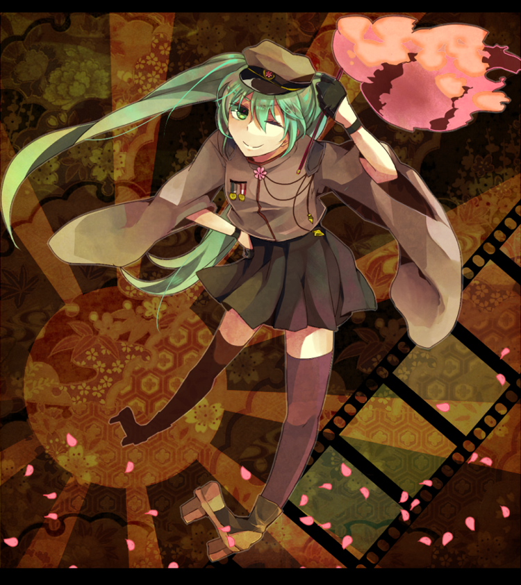 hatsune miku (vocaloid and 1 more) drawn by fujichika