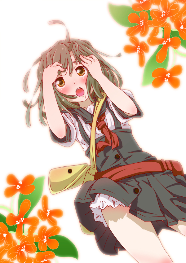 sengoku nadeko (monogatari and 1 more) drawn by sankuro_(agoitei)