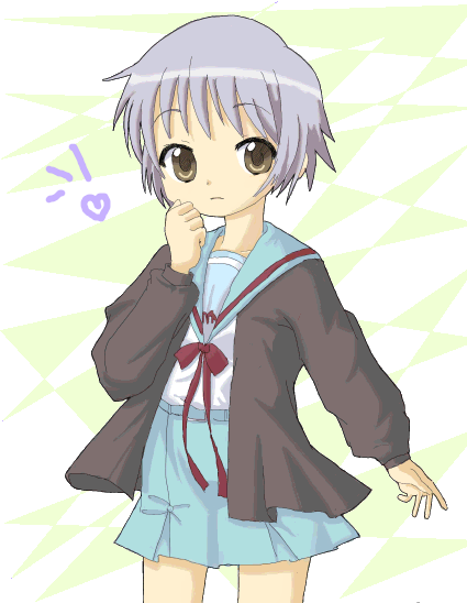 nagato yuki (suzumiya haruhi no yuuutsu) drawn by chaba_(chabanyu)