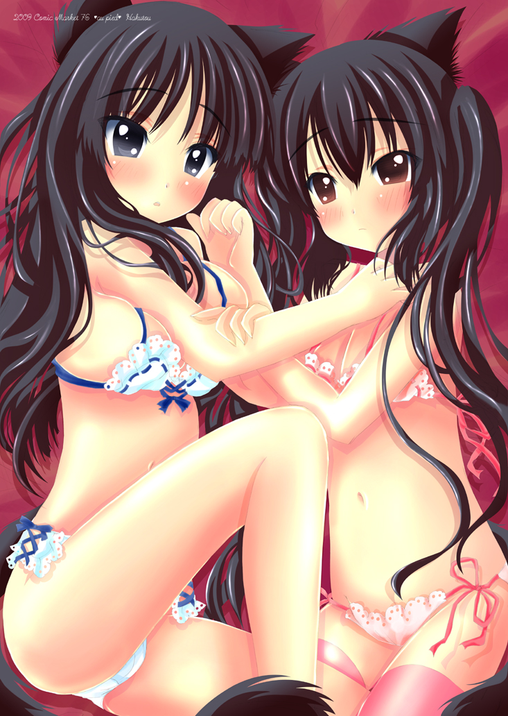 akiyama mio and nakano azusa (k-on!) drawn by shiromomo
