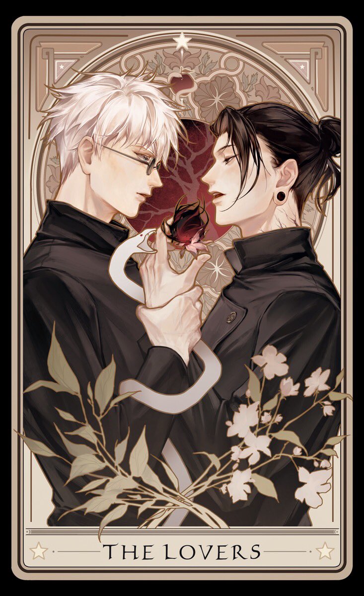 gojou satoru and getou suguru (jujutsu kaisen) drawn by chanasykine