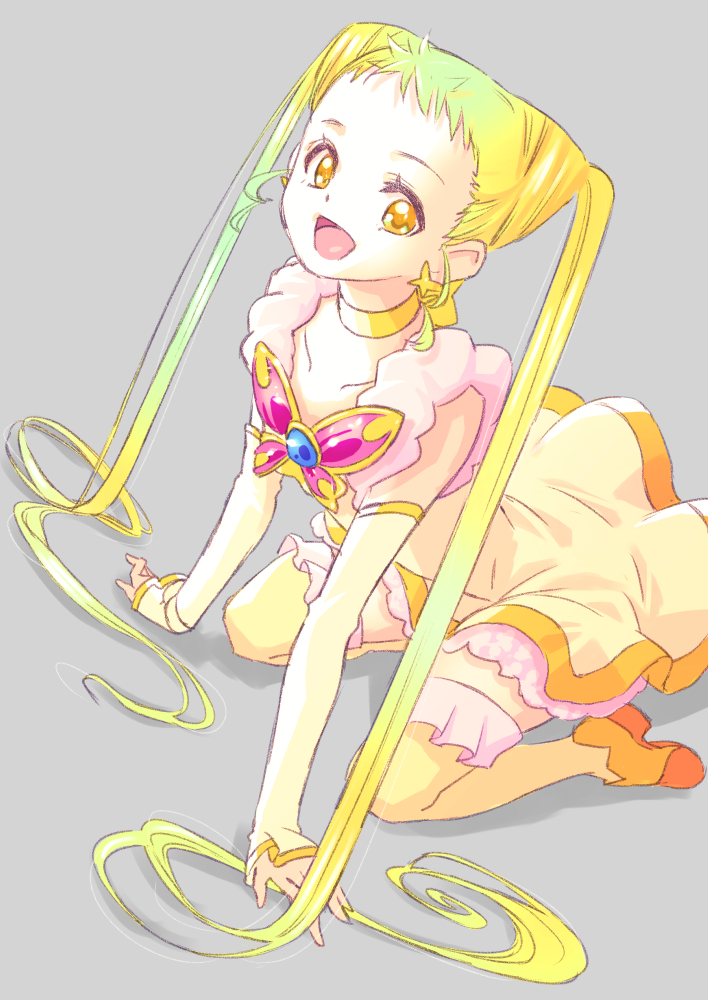 kasugano urara and cure lemonade (precure and 1 more) drawn by jj_(ssspulse)