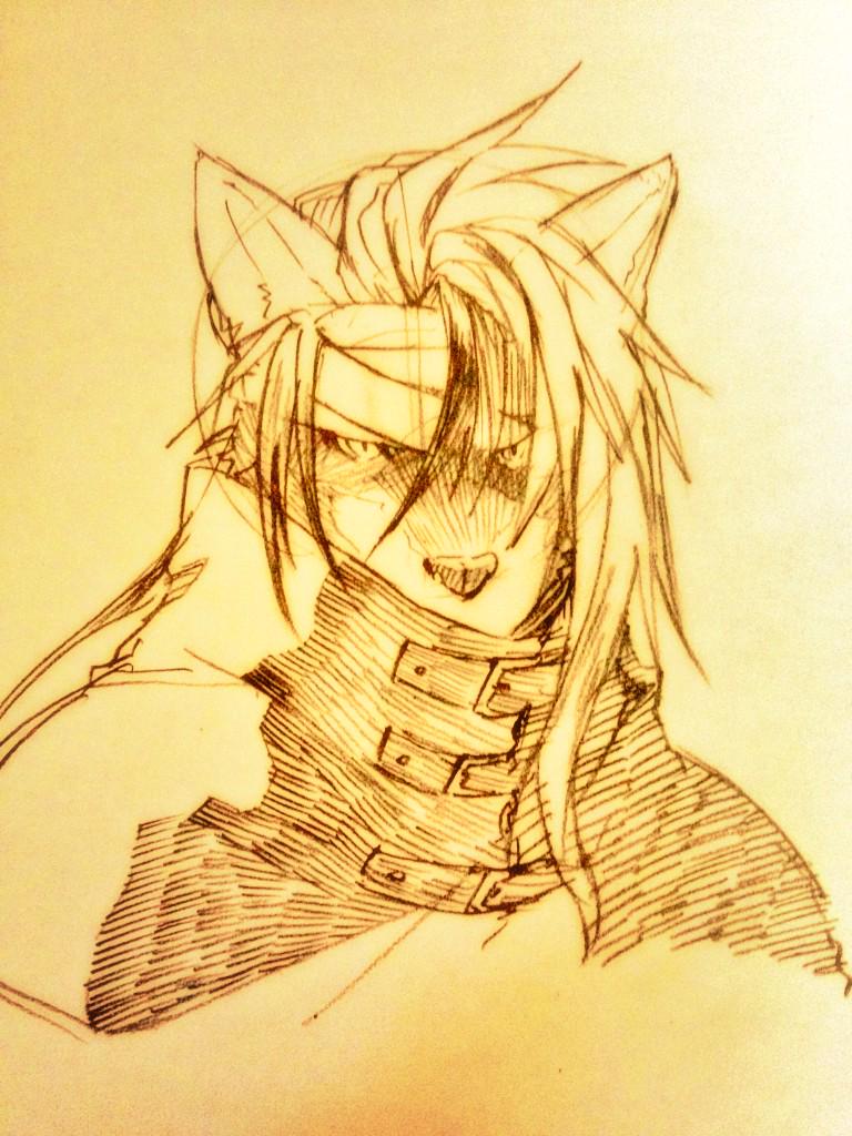 vincent valentine (final fantasy and 1 more) drawn by indeigo15