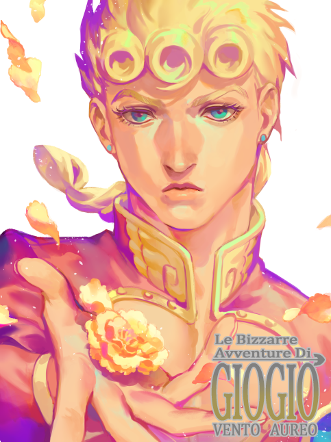 giorno giovanna (jojo no kimyou na bouken and 1 more) drawn by zoo_(oukakumaku)