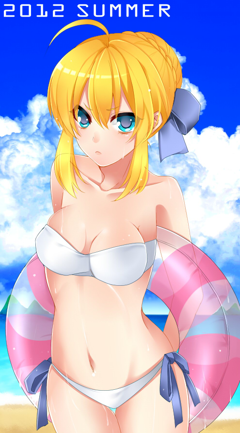 artoria pendragon and saber (fate and 1 more) drawn by mi_(liki1020)
