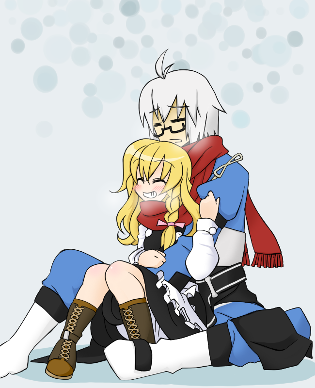 kirisame marisa and morichika rinnosuke (touhou) drawn by sag_(karehabase)