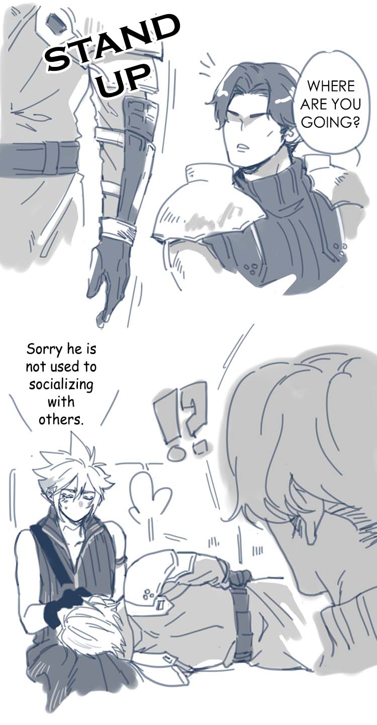 cloud strife, sephiroth, and angeal hewley (final fantasy and 3 more) drawn by takaraxiao