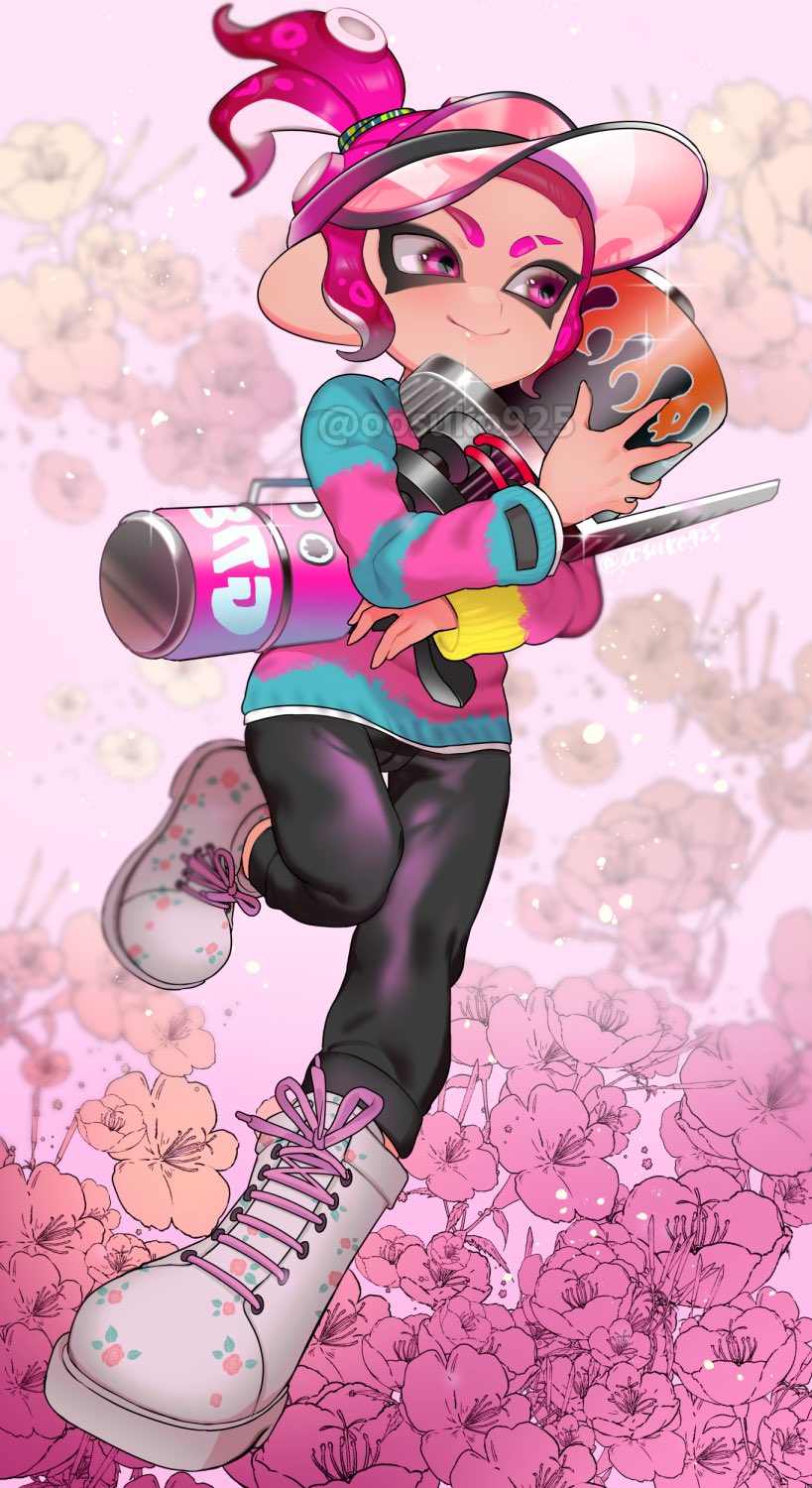 octoling player character and octoling girl (splatoon) drawn by naoki_(oosuko)
