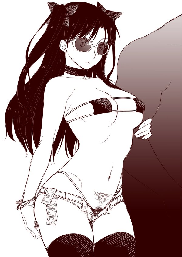 tohsaka rin (fate and 1 more) drawn by namidame