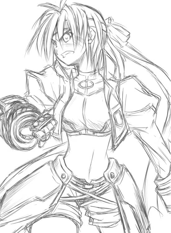 subaru nakajima and revolver knuckle (lyrical nanoha and 1 more)