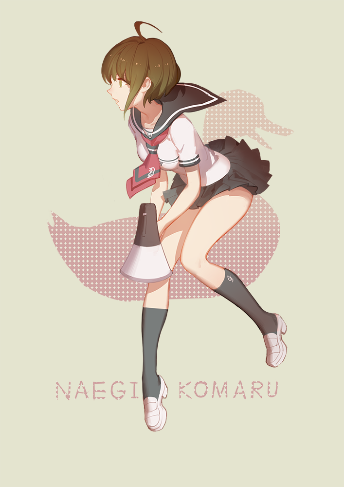 naegi komaru (danganronpa and 1 more) drawn by ask_(askzy)