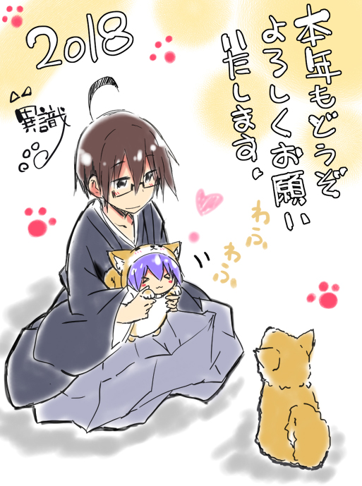 miniwa tsumiki and otonashi io (acchi kocchi) drawn by ishiki_(okota)