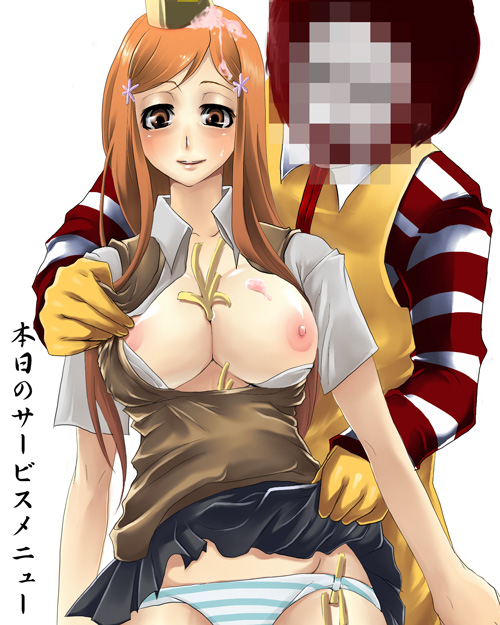inoue orihime and ronald mcdonald (bleach and 1 more)