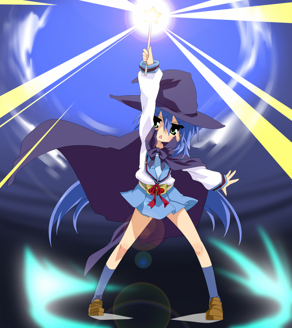 nagato yuki and izumi konata (suzumiya haruhi no yuuutsu and 1 more) drawn by takeya_yuuki