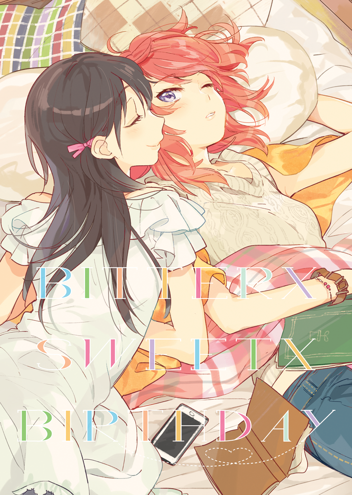 nishikino maki and yazawa nico (love live! and 1 more) drawn by karuha
