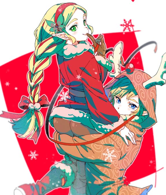 link and princess zelda (the legend of zelda and 1 more) drawn by shuri_(84k)
