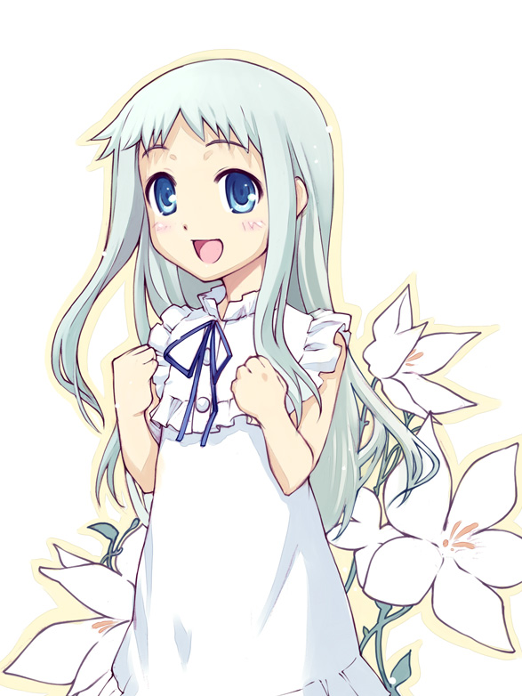honma meiko (ano hi mita hana no namae wo bokutachi wa mada shiranai.) drawn by hiiro_yuki