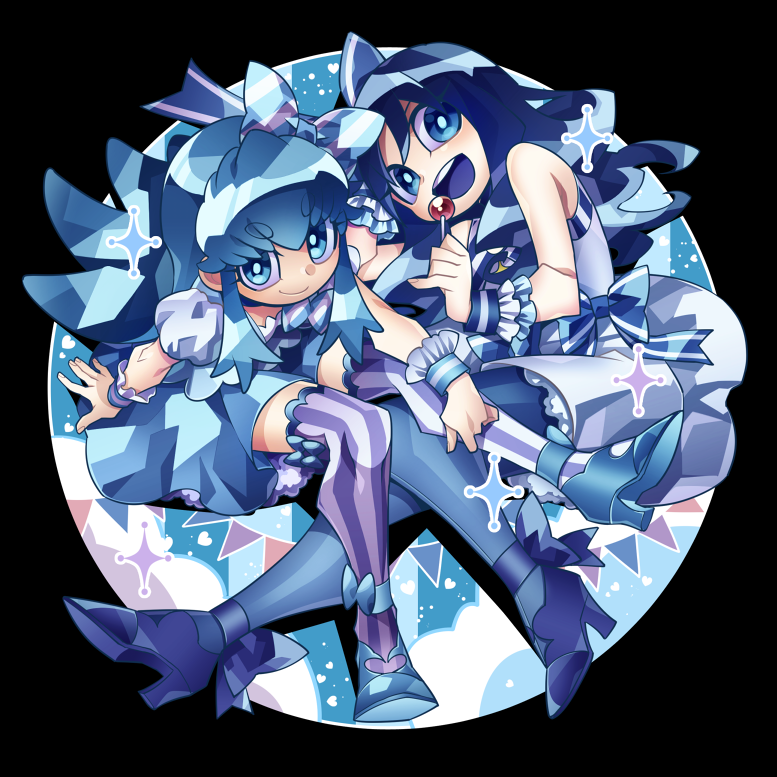 kurumi erika and shirayuki hime (precure and 2 more) drawn by senmu_(0107)