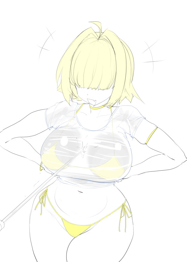 elegg (goddess of victory: nikke) drawn by konmori_(kinbou_sokai)