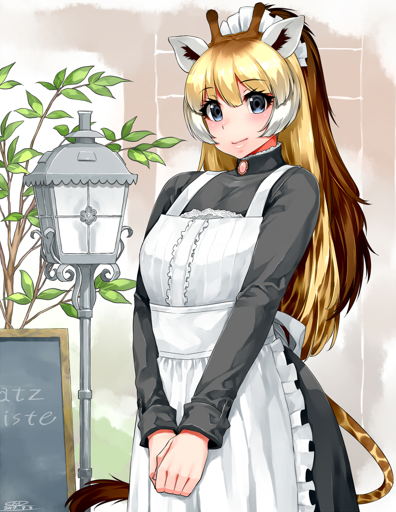 reticulated giraffe (kemono friends and 1 more) drawn by mitsuba_minoru
