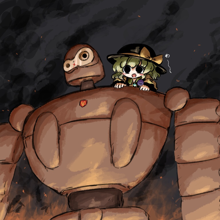 komeiji koishi and laputa robot (touhou and 1 more) drawn by heripantomorrow