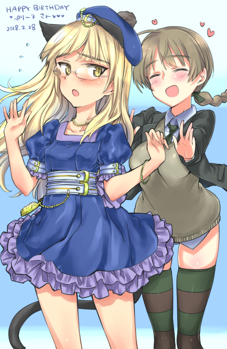 perrine h. clostermann and lynette bishop (world witches series and 1 more) drawn by aohashi_ame