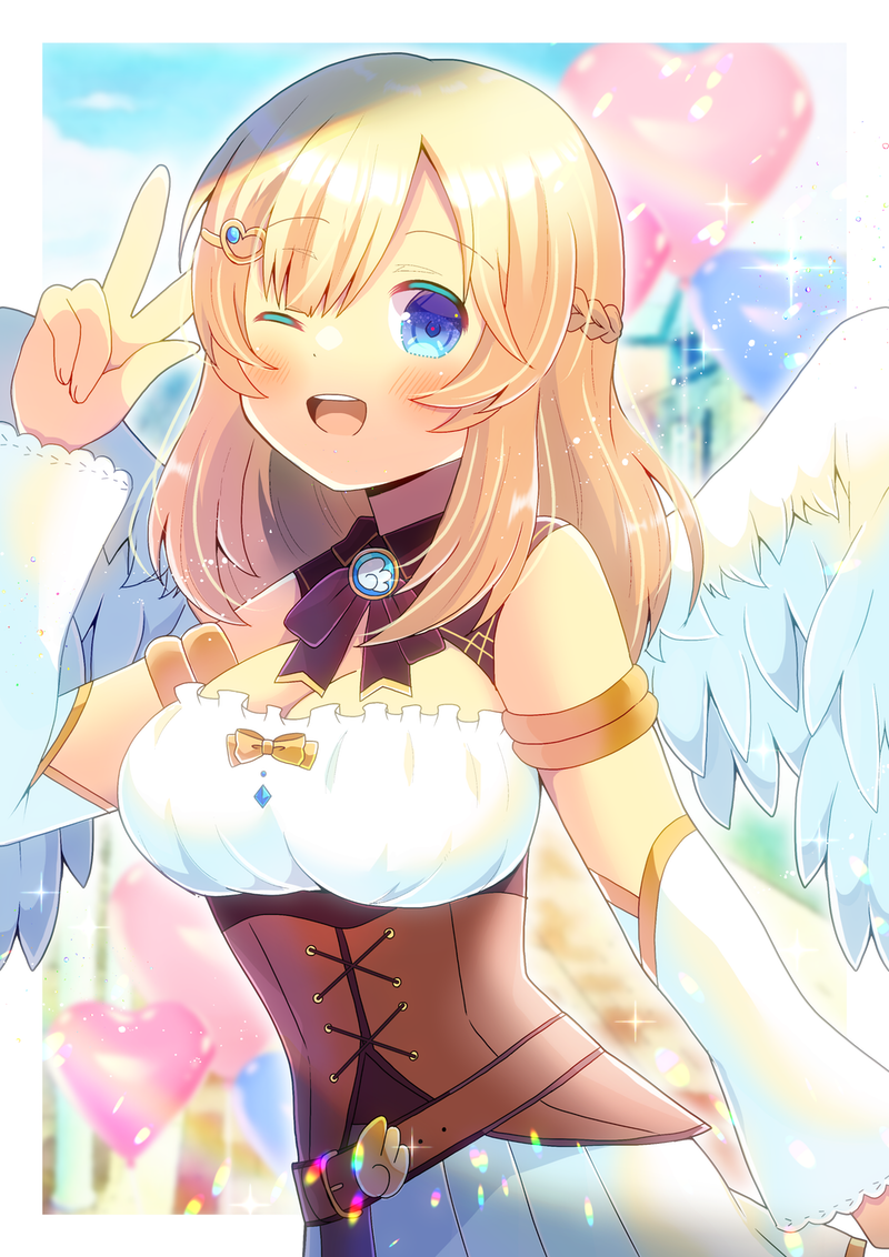 kirari haruka (indie virtual youtuber) drawn by kou_hiyoyo