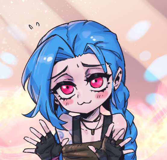 jinx and arcane jinx (league of legends and 1 more) drawn by phantom_ix_row