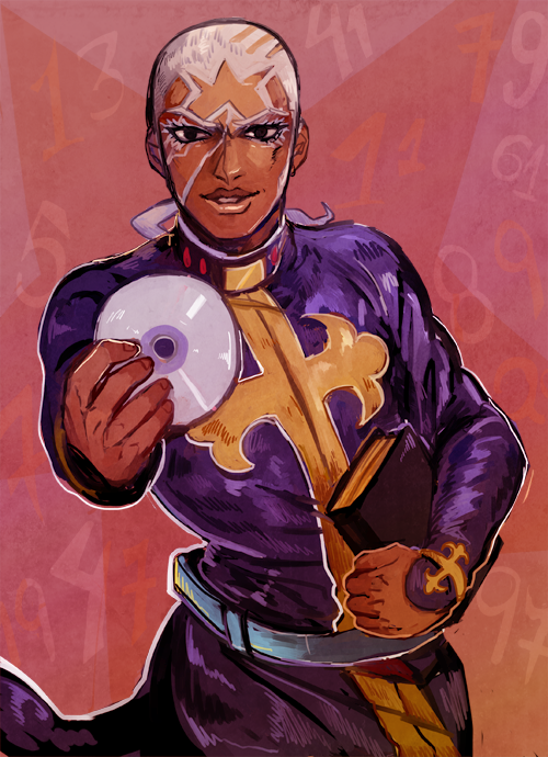 enrico pucci (jojo no kimyou na bouken and 1 more) drawn by pia_(piapb)