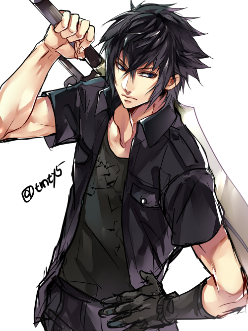 noctis lucis caelum (final fantasy and 1 more) drawn by tama_(tmfy5)