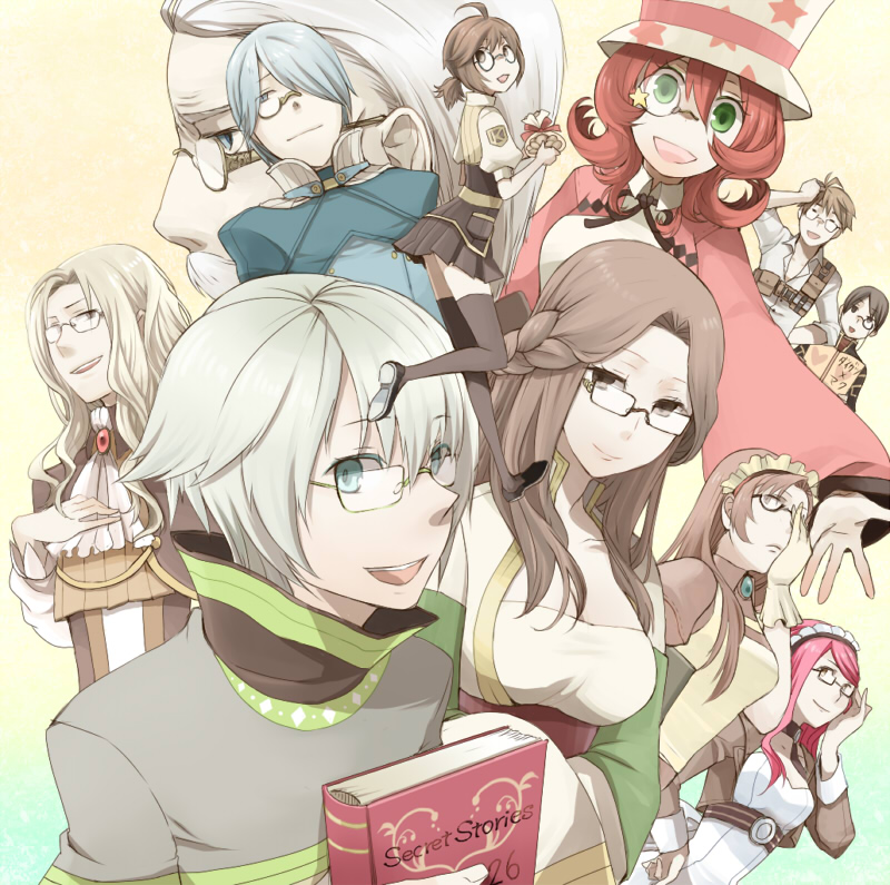 leilah, kiel-d-01, niren, phantom thief anniversary, lyrus, and 6 more (ragnarok online) drawn by negi_mugiya