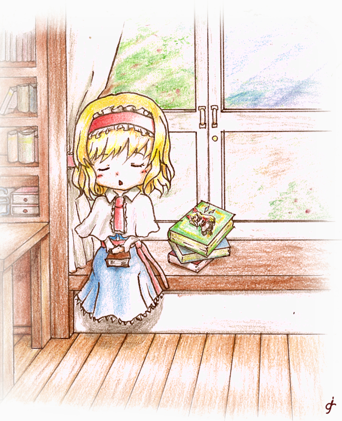 alice margatroid and shanghai doll (touhou) drawn by aris_(107iona107)