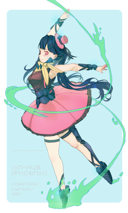 xin hua (vocaloid and 1 more) drawn by lsu_(lowmoo98)