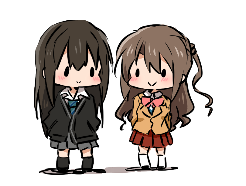 shibuya rin and shimamura uzuki (idolmaster and 1 more) drawn by amaiwashi