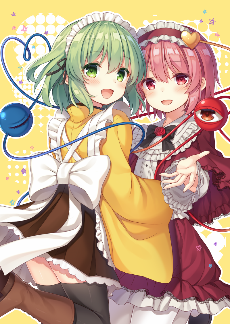 komeiji koishi and komeiji satori (touhou) drawn by shiromikan