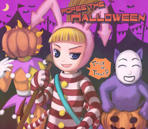 popee, kedamono, and papi (popee the performer) drawn by nibii_(panda)