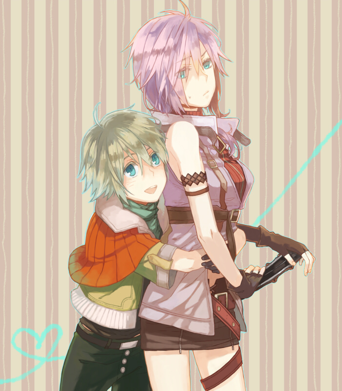 lightning farron and hope estheim (final fantasy and 1 more) drawn by shinono