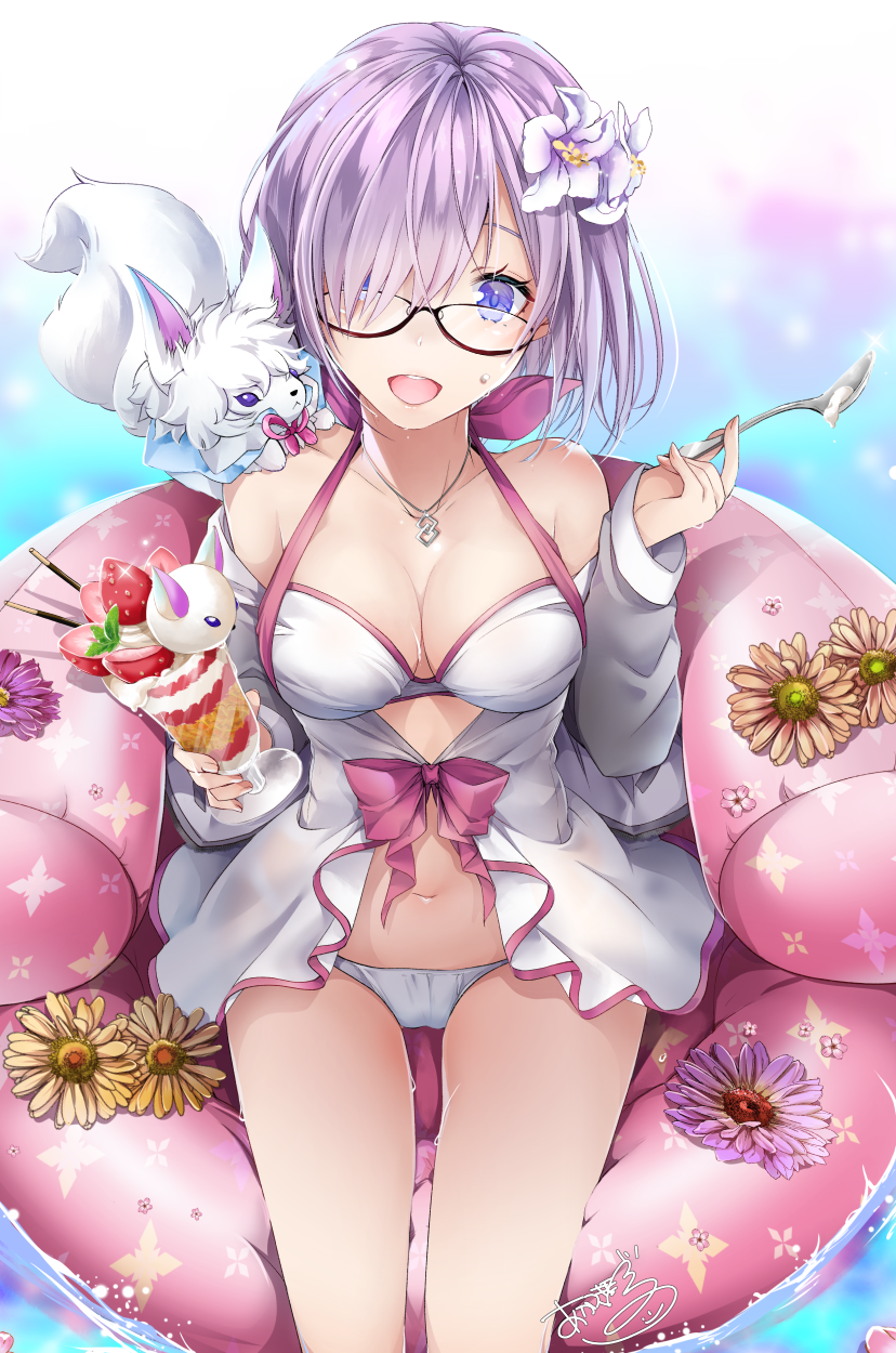 mash kyrielight (fate and 1 more) drawn by akatsuki_hijiri