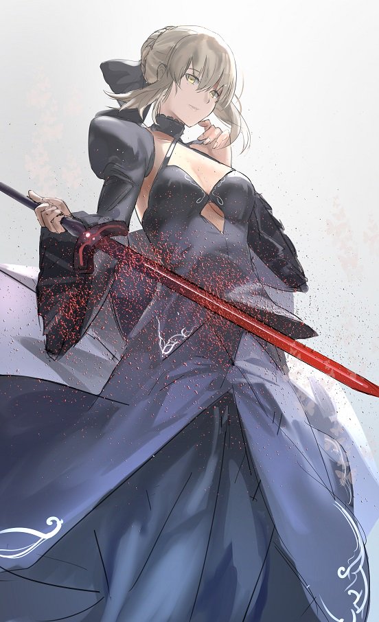 artoria pendragon and saber alter (fate and 1 more) drawn by three_k_(spiritus_no_honoo)