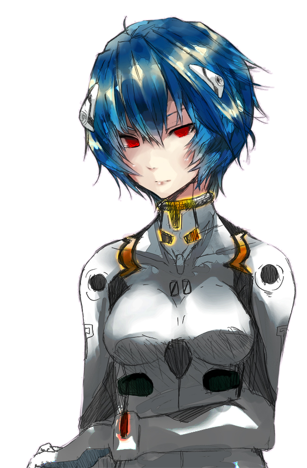 ayanami rei (neon genesis evangelion) drawn by yuuti_(masked-rider)