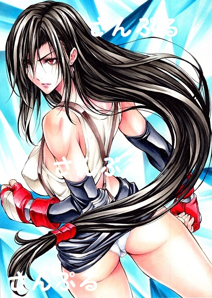 tifa lockhart (final fantasy and 1 more) drawn by maruto_(marutohonpo)