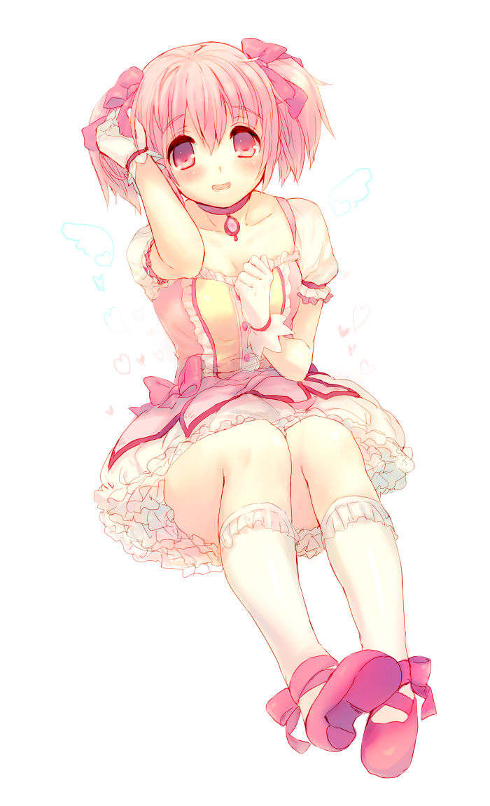 kaname madoka (mahou shoujo madoka magica) drawn by kinoko_(hkn)
