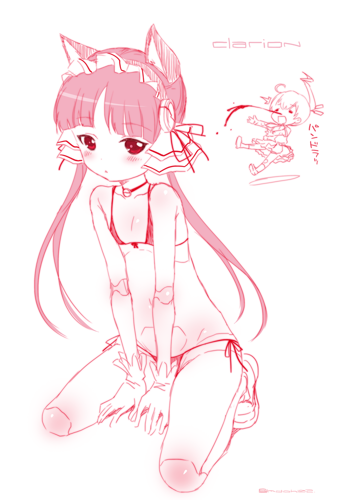 clarion and nanakorobi nene (koukaku no pandora) drawn by mudou_eichi