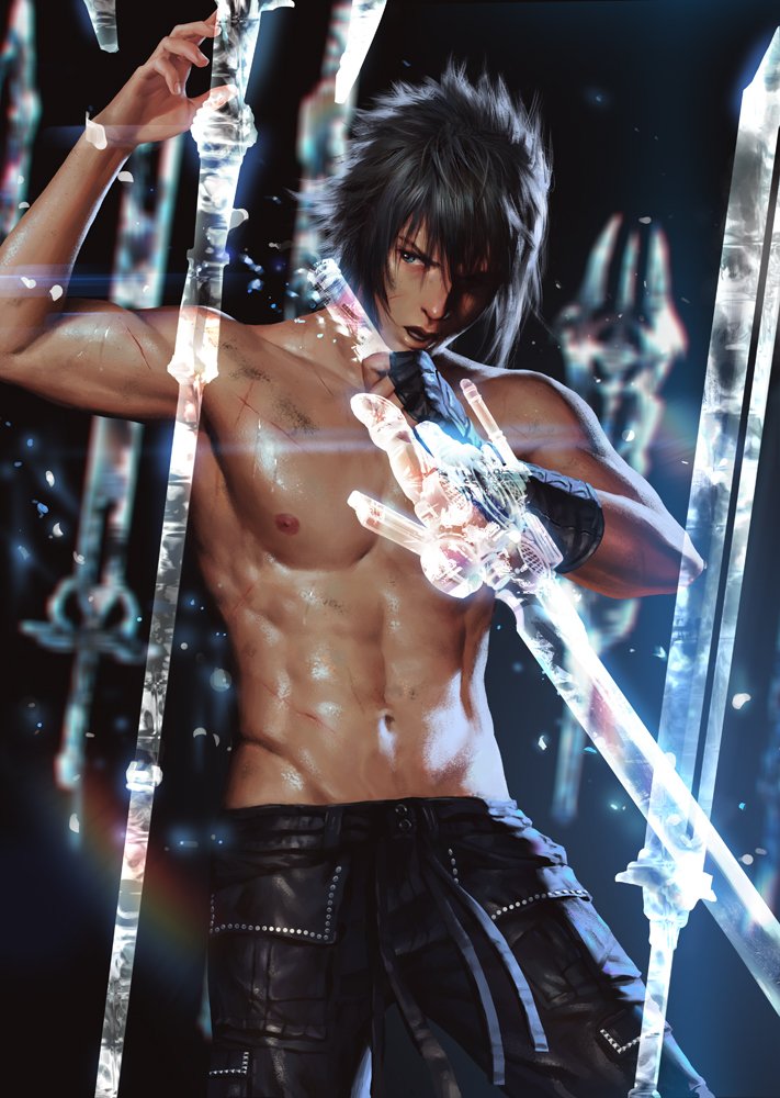 noctis lucis caelum (final fantasy and 1 more) drawn by penguin_frontier